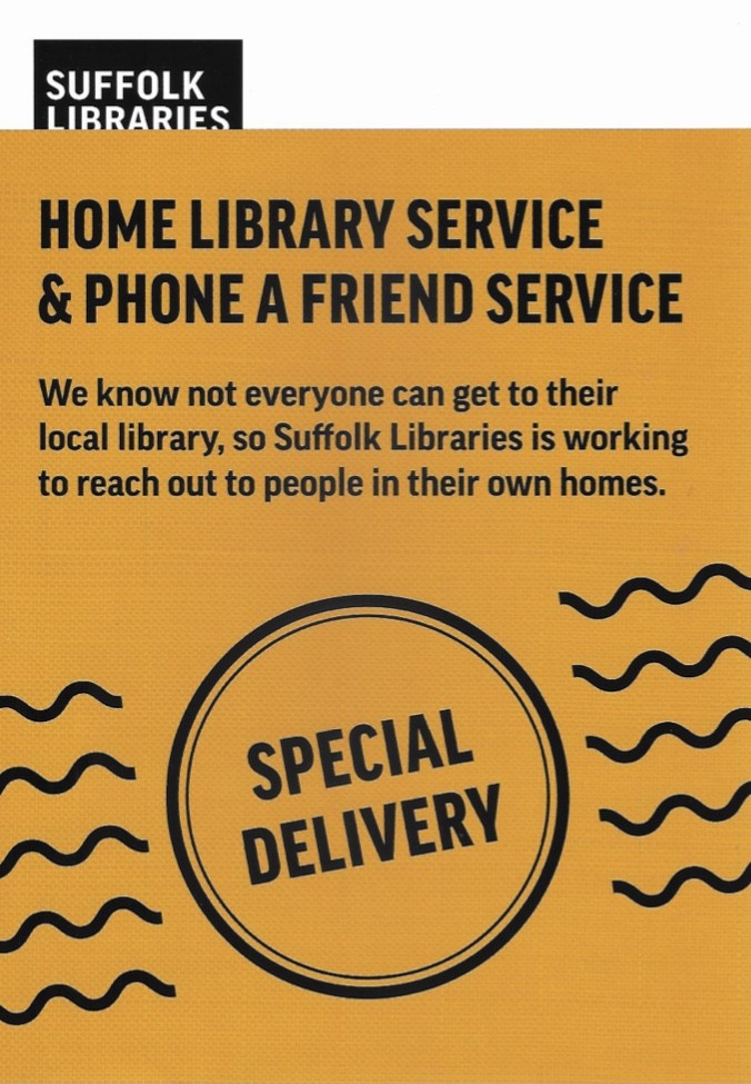 HadleighLibrary's tweet image. Did you know? @SuffolkLibrary offers a Home Library Service to deliver books and other items straight to your doorstep with the help of our team of friendly volunteers! If you want to learn more and sign up, email hls@suffolklibraries.co.uk. #SuffolkLibraries #HomeLibraryService