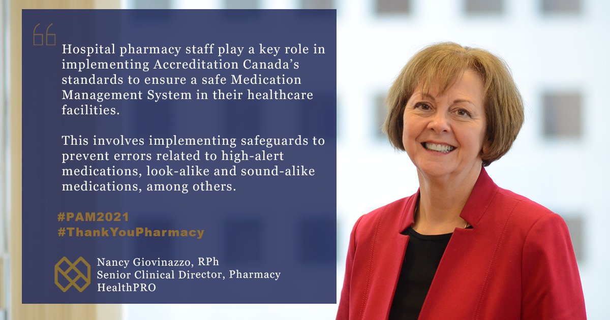 As our Senior Clinical Director of Pharmacy Services, <a href="/GiovinazzoNancy/">Nancy Giovinazzo</a>, ensures our members’ needs are front &amp; centre when evaluating products &amp; determining contract strategies.

Here, she explains how pharmacists &amp; pharmacy technicians promote #PatientSafety.