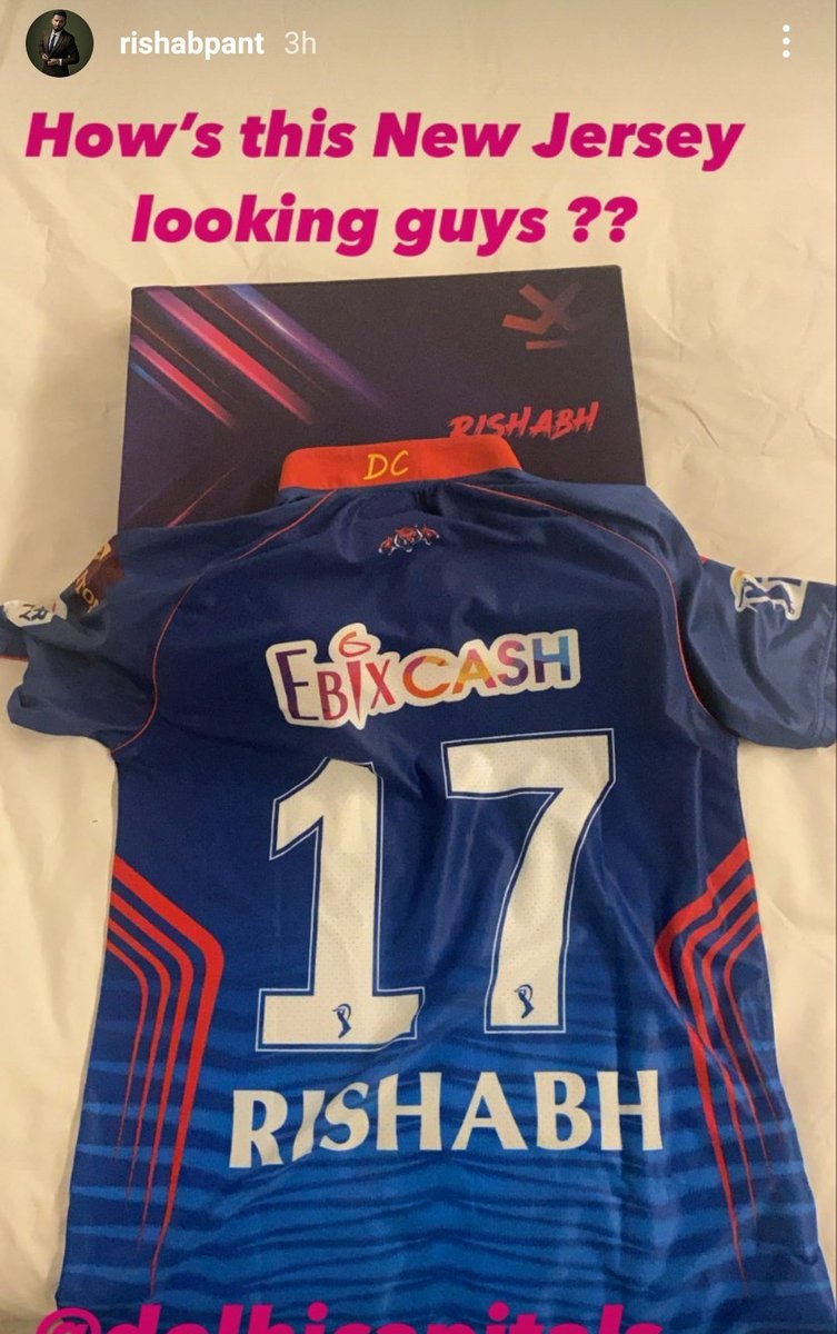 Rishabh Pant Delhi Capitals New Dress Rishabh Pant Ipl 2021 Dc New
