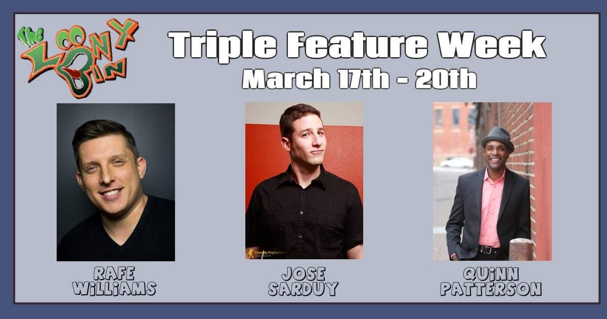 3 shows left to catch this killer lineup! Tickets on sale at okc.loonybincomedy.com #okc #okcevents #comedy #comedians