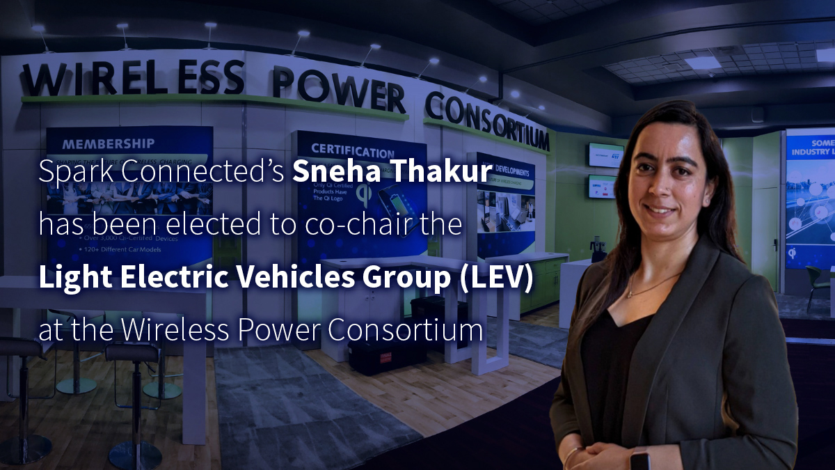 SparkConnected's tweet image. Spark Connected&apos;s Sneha Thakur has been elected to co-chair the Light Electric Vehicles Group (LEV) at the Wireless Power Consortium. Congratulations, Sneha!
#wirelesscharging #emobility #electricscooters #electricbikes #electricvehicles #sparkconnected