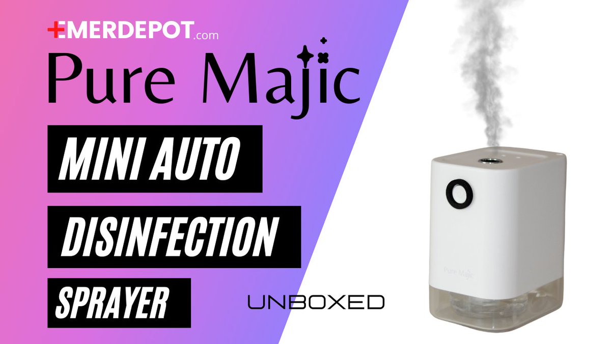 EmerDepot's tweet photo. https://t.co/VEcIitHrjX Pure Majic touchless automatic alcohol disinfection sprayer is the perfect device for sanitizing your hands and surfaces around the home, the office, school, work, the car, your desk and more #handsanitizer #sanitizingspray #sanitizingmist #disinfectant https://t.co/ZDHp2eUlX5