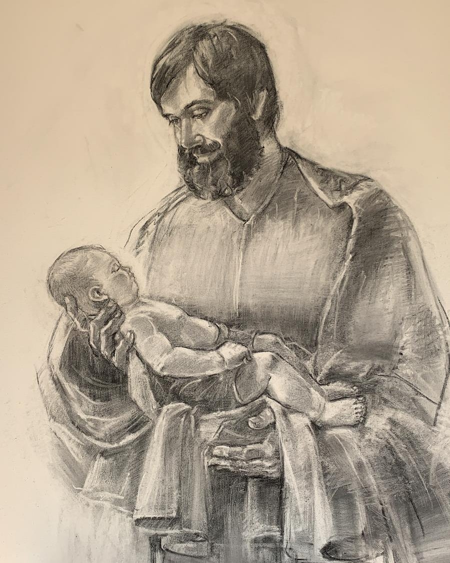 RCCourage's tweet photo. In honor of the #YearofSaintJoseph, we are putting together a Holy Card with original artwork, to be distributed among our members. 

Here's a preview...

#Courage #SolemnityOfStJoseph https://t.co/YdCKJlXkue