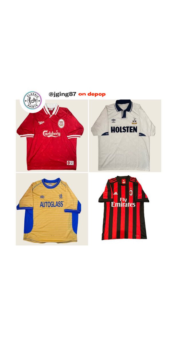 classic footy shirts