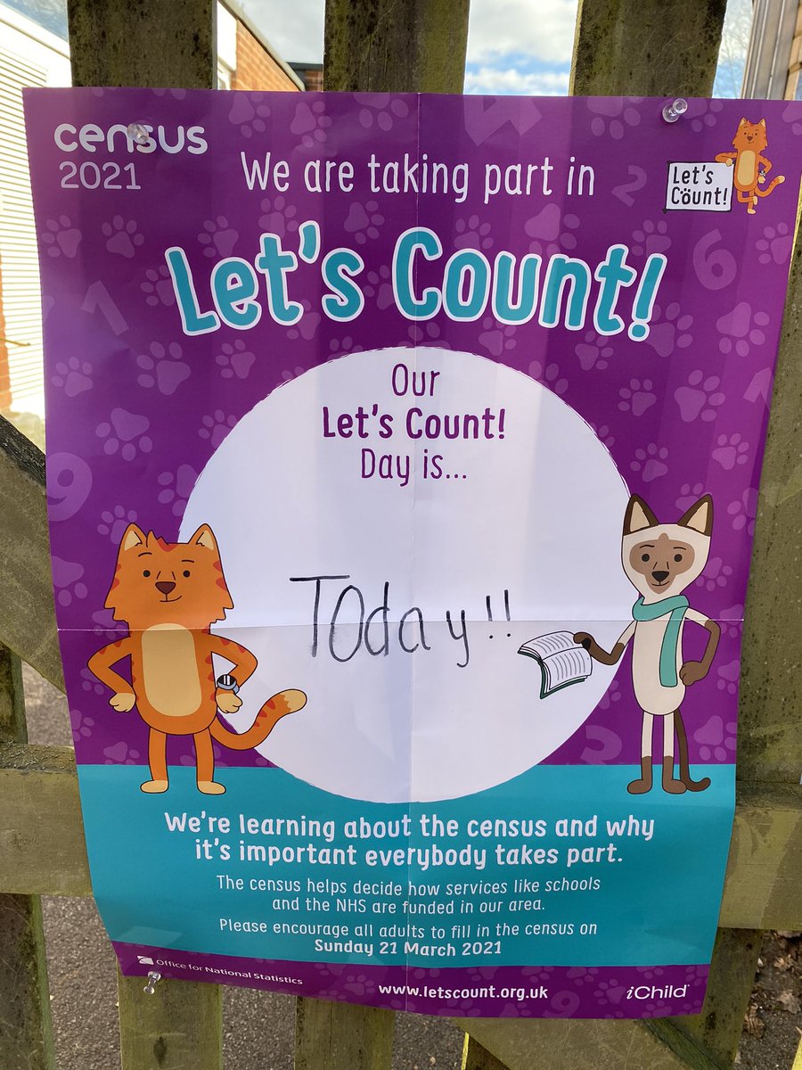 Whitchurch1's tweet image. Our posters have reminded lots of parents to compete their census this weekend. 
#LetsCount #Census2021   #wpsmaths @census2021
