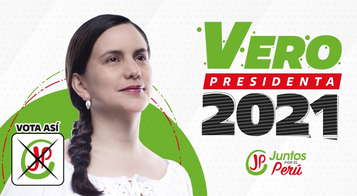 Patria Roja on Twitter: "#VerónikaMendoza #Presidenta2021 Por un cambio  democrático y patriótico. Verónika Mendoza a la presidencia. Marca JP.  Juntos y juntas a refundar el Perú. https://t.co/Bfnosjsfd2" / Twitter