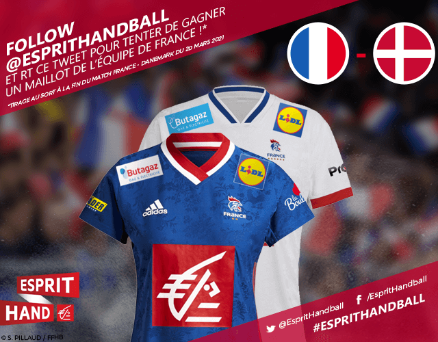 EspritHandball's tweet photo. #VousEtreUtile 
Tentez de remporter le maillot de @FRAHandball à l’occasion de #FRADAN !  
Pour participer : Follow + RT !!
Bonne chance à toutes et tous 😉 
#EspritHandball https://t.co/xFof97oijH