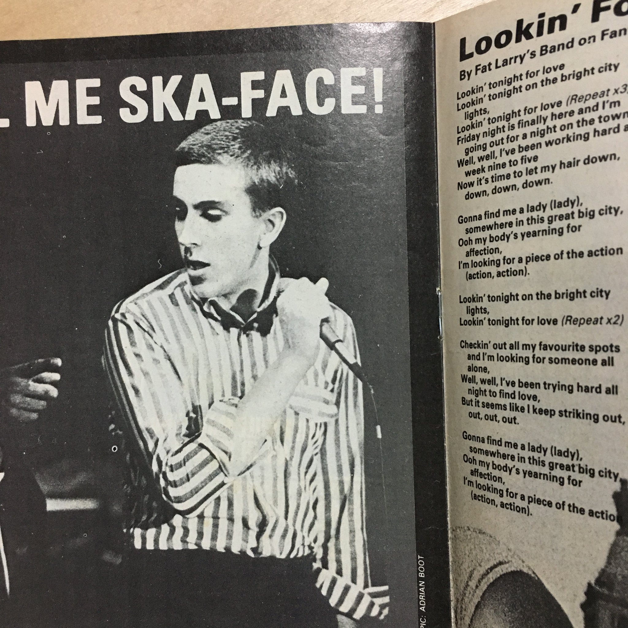 SKA-FACE!!  Happy Birthday Terry Hall Photo credit: Adrian Boot 
