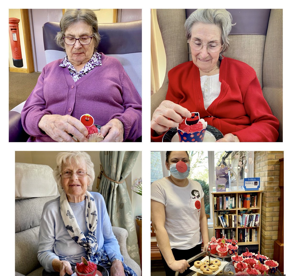 Red Nose Day fun with staff and residents! Money donated for comic relief! #RedNoseDay #fun #FridayFeeling #ComicRelief2021 #kindness #rednoseday2021 <a href="/Dawson_Lodge/">Dawson Lodge</a> @AnchorHanover <a href="/CareQualityComm/">Care Quality Commission</a> <a href="/carehome_co_uk/">carehome.co.uk</a> <a href="/rednoseday2021/">Rednoseday2021</a>