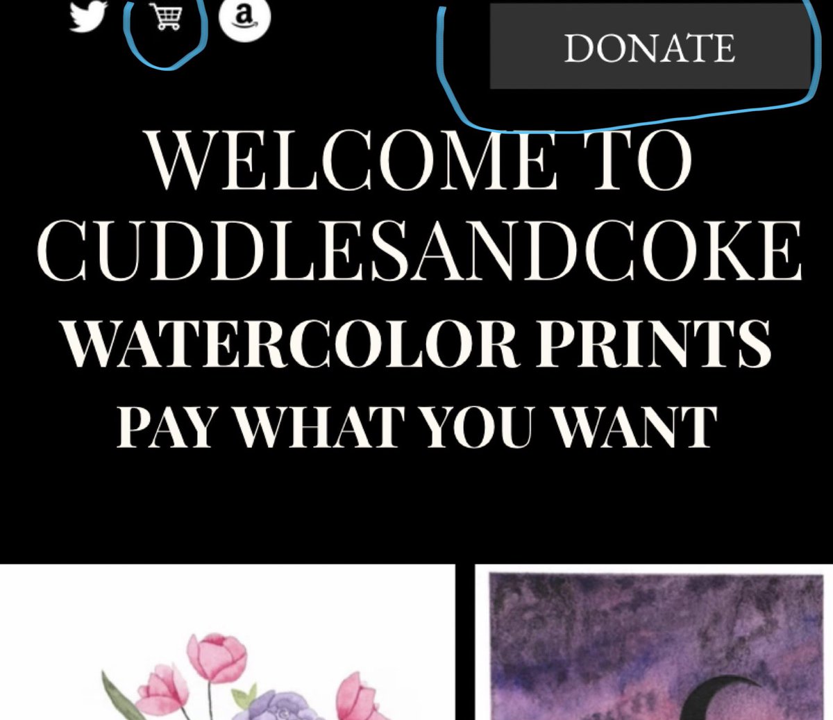 cuddlesandcoke's tweet photo. if you’d like some new watercolor frens jus dm me which ones then use any of these to finish placing the order bc i’m frickin back y’all🙊

cashapp: $cuddlesandcoke
paypal: cuddlesandcanvas@gmail.com

there’s also order and donate buttons on my website! https://t.co/KcpkbMMiJH https://t.co/EEsBINPvLb