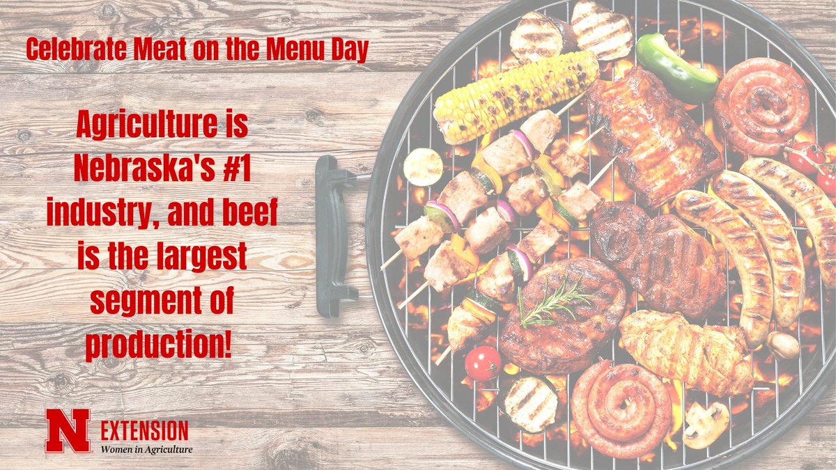 Today is #MeatOnTheMenuDay in Nebraska! Whether it is beef, pork, chicken or lamb it all belongs in a healthy diet. 

What is on your plate today?