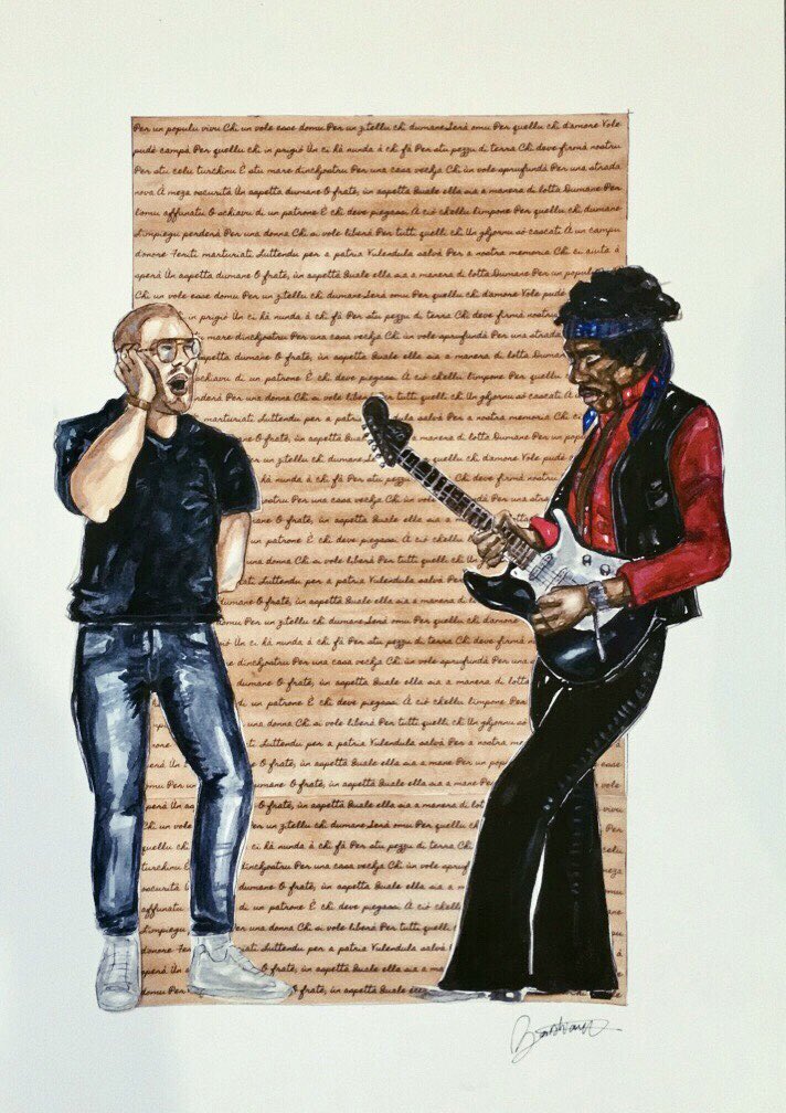 anais_bastiani's tweet photo. “SCONTRU CULTURALE”, Aquarelle &amp; Collage. https://t.co/xyGyi1721m