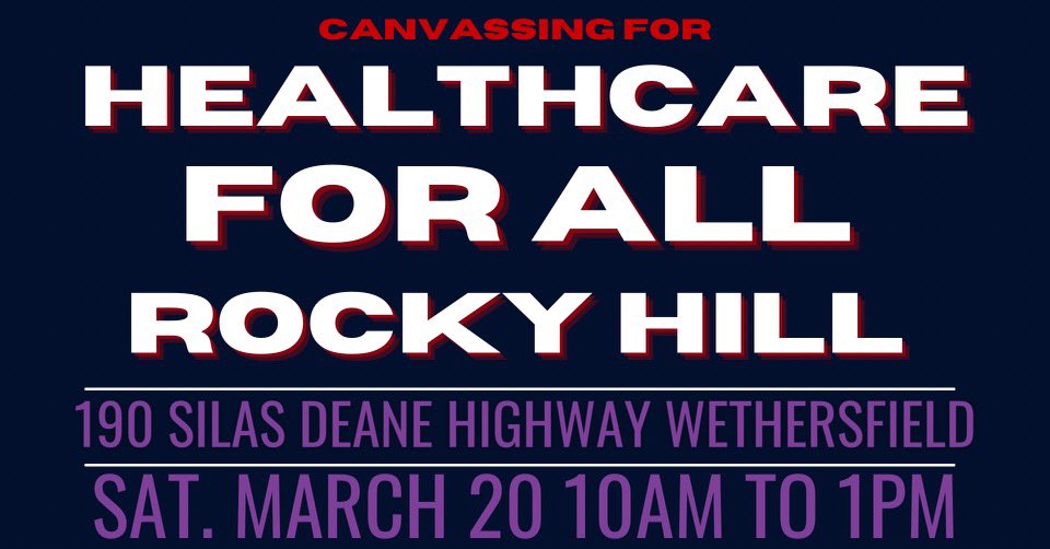 ProChoiceCT's tweet photo. (Thread) TOMORROW: Healthcare is a human right. Here in Connecticut, we have a real opportunity to greatly expand affordable healthcare options for working people and immigrants. https://t.co/ywYz4QjCdC