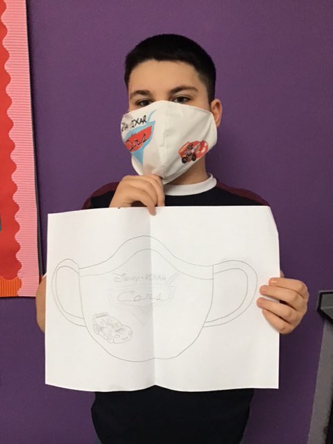 EllesmerePE's tweet photo. KS3 pupils made their own Red Nose Day masks today. Lots of different materials and lots of fun was had making them. #RedNoseDay #beingcreative #recycling #artsandcrafts https://t.co/gLxRLRz15k