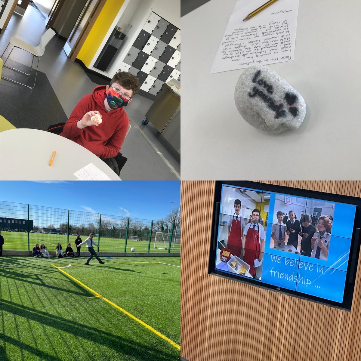 QMAOfficial's tweet photo. The sun shone and S1 were super! We can’t even begin to tell you how good it was to see you today, you were outstanding! Have a great weekend and we’ll see you again on Monday #TeamQMA ❤️💙💛 https://t.co/JfSoCy2qih
