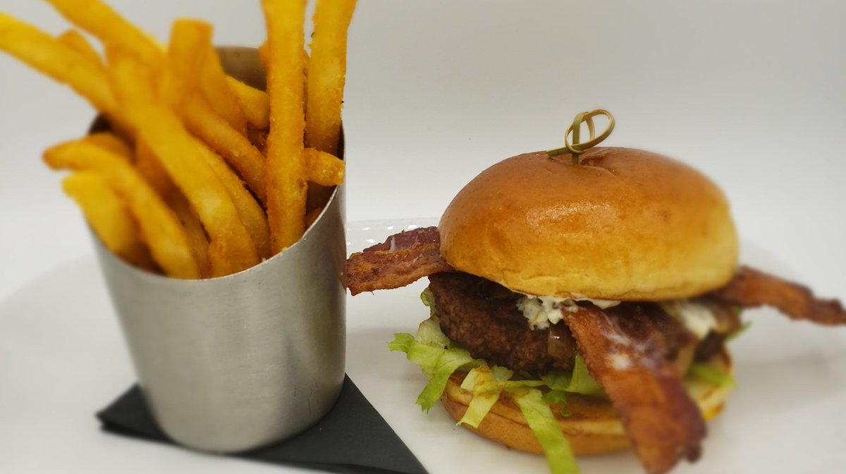 Everything is better with bacon 🥓 

#gofourth #thisiscle #bacon #blackandbleuburger #bowling #itstheweekend