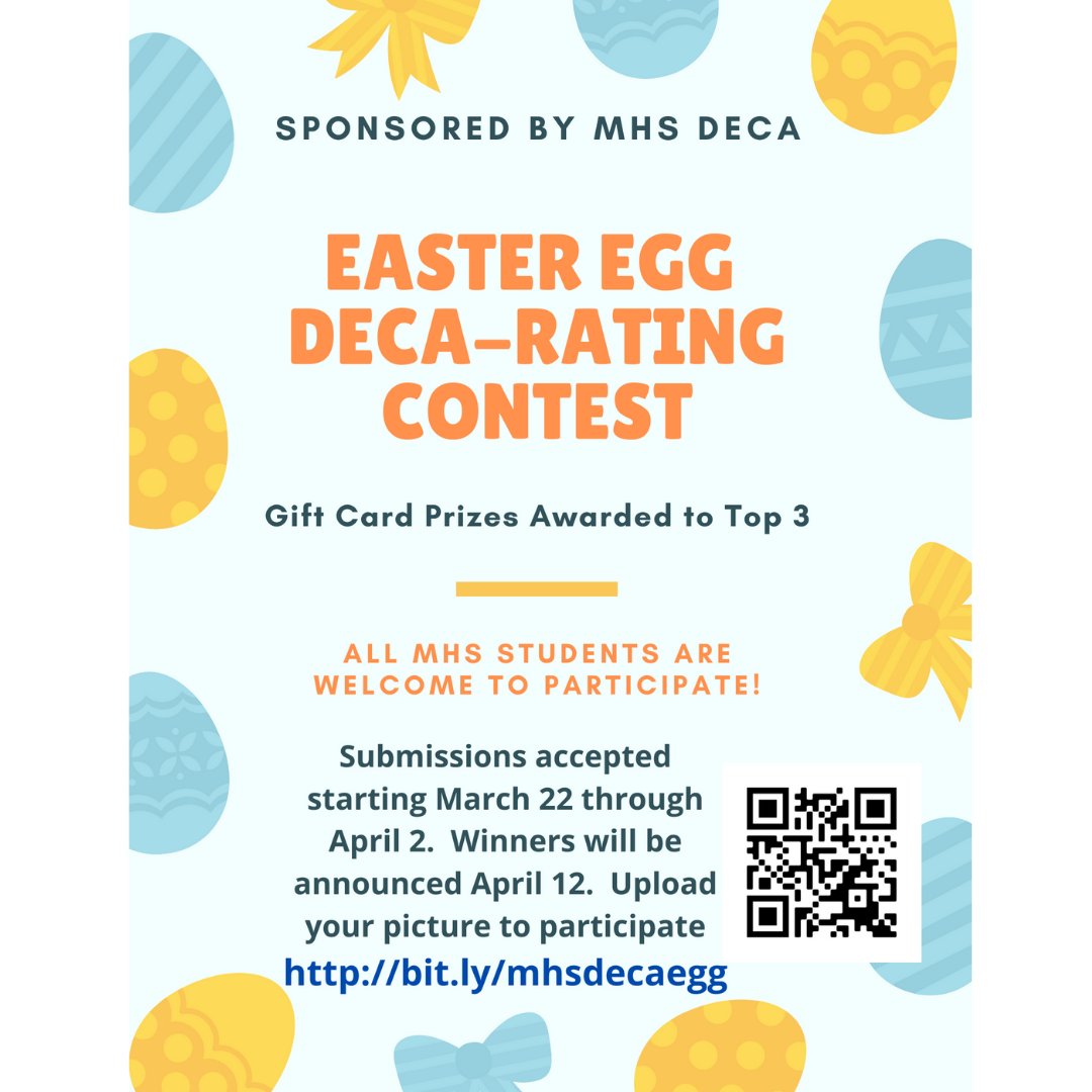 Come Join the Fun!  Decorate your Easter Egg and upload the picture of you and your egg for a chance at a prize!