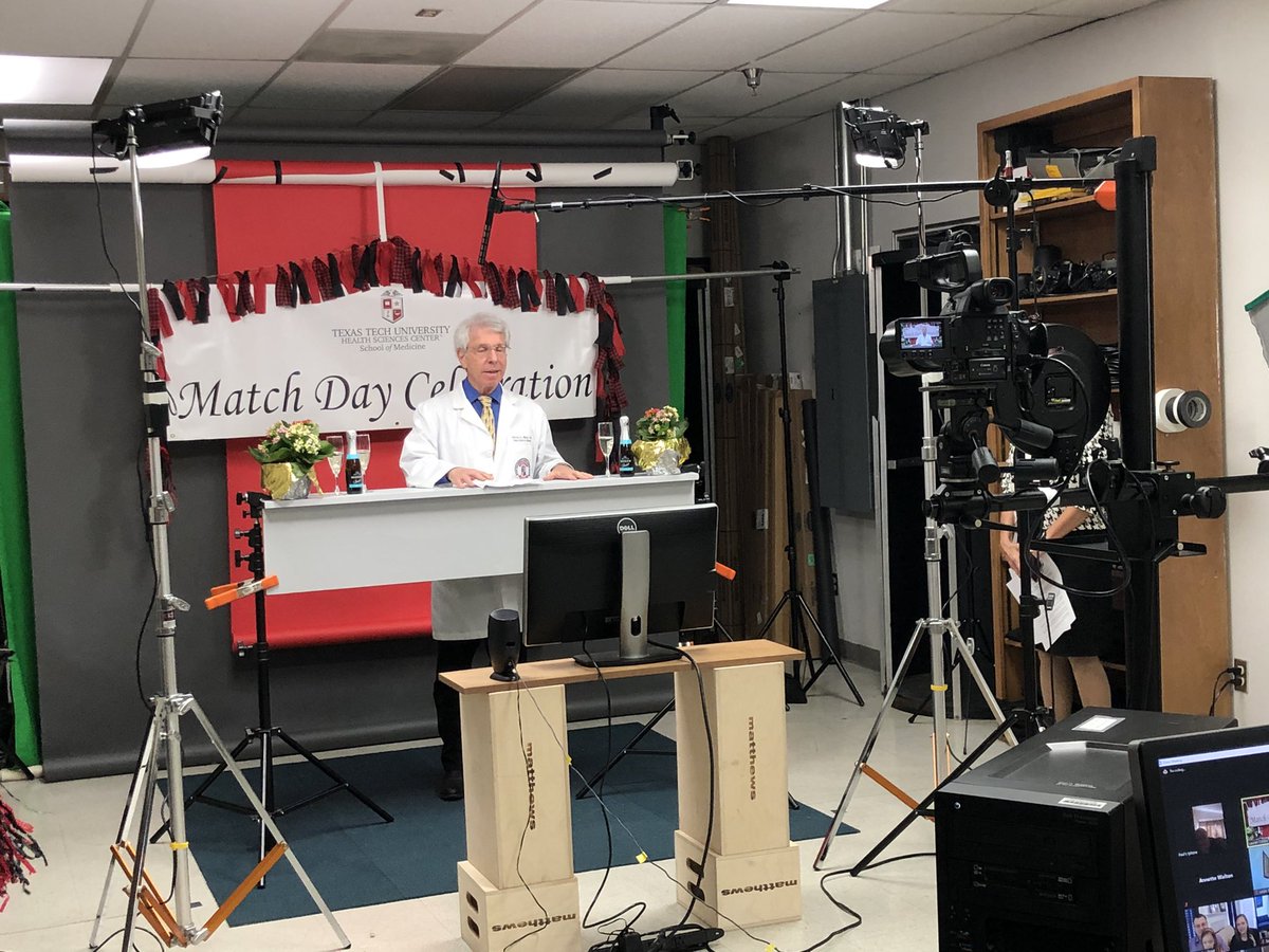 Medical education <a href="/TTUHSCdome/">TTUHSC MedEducation</a> <a href="/ttuhscmed/">TTUHSC School of Medicine</a> right now: <a href="/DrBerk/">Steven Berk MD</a> reflects on the role of fate &amp; leaps of faith in #MatchDay2021 &amp; College Basketball.