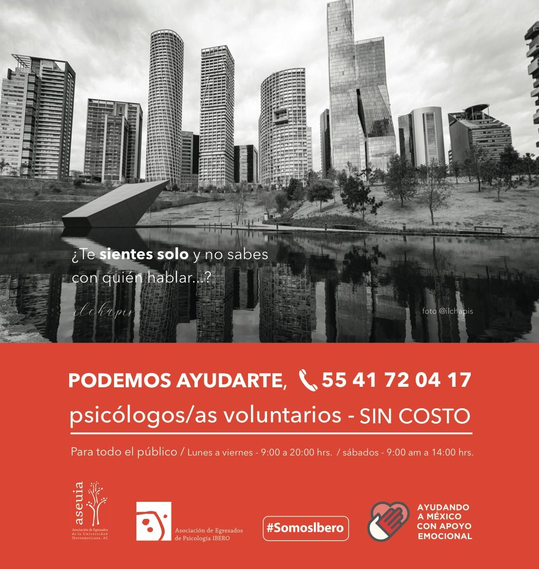 ¿Necesitas apoyo emocional o espiritual? Recuerda que tenemos una línea gratuita con psicólogas y psicólogos voluntarios <a href="/IberoEgresados/">Orgullo Ibero</a> #SomosIbero