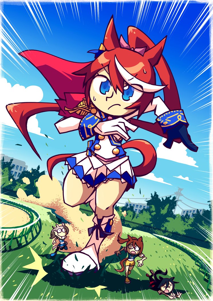 That horse is on some steroids!!
Commission of "Uma Musume Pretty Derby", the hottest anime of the season.
#ウマ娘プリティーダービー