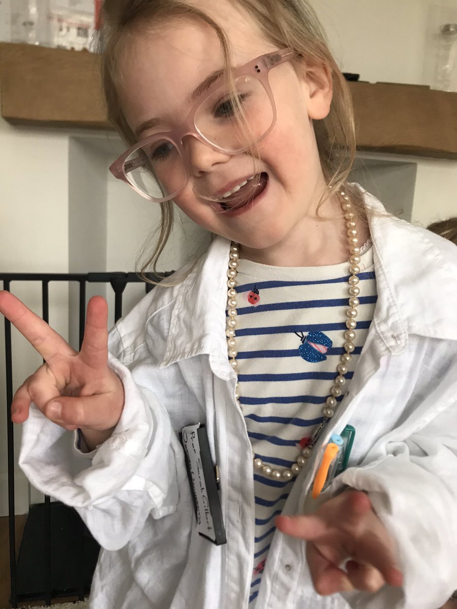 Lottie, aged 4, wanted to go to school dressed as her #COVIDHero Professor Sarah Gilbert for #RedNoseDay.

A great reminder that when you can see it, you can be it!

Thanks to her mum @justcswilliams for sharing!