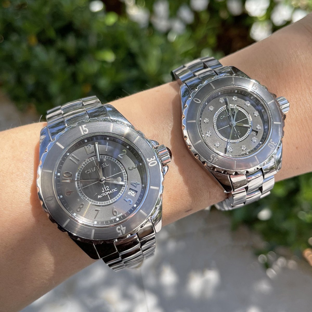 Keeping it cool with the Chanel J12 Chromatic 🔗 Both 38mm &amp; 33mm with diamond dial are now available in the #ProvidentJewelry pre-owned collection.