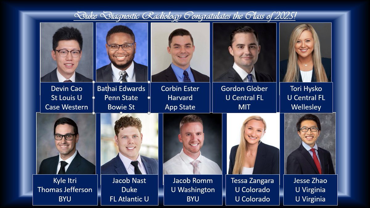Duke Radiology (@dukeradiology) on Twitter photo Today <a href="/DukeRadiology/">Duke Radiology</a> celebrates the results of The Match! We are excited to announce and welcome the newest members of our department. Congratulations! Today <a href="/DukeRadiology/">Duke Radiology</a> celebrates the results of The Match! We are excited to announce and welcome the newest members of our department. Congratulations!