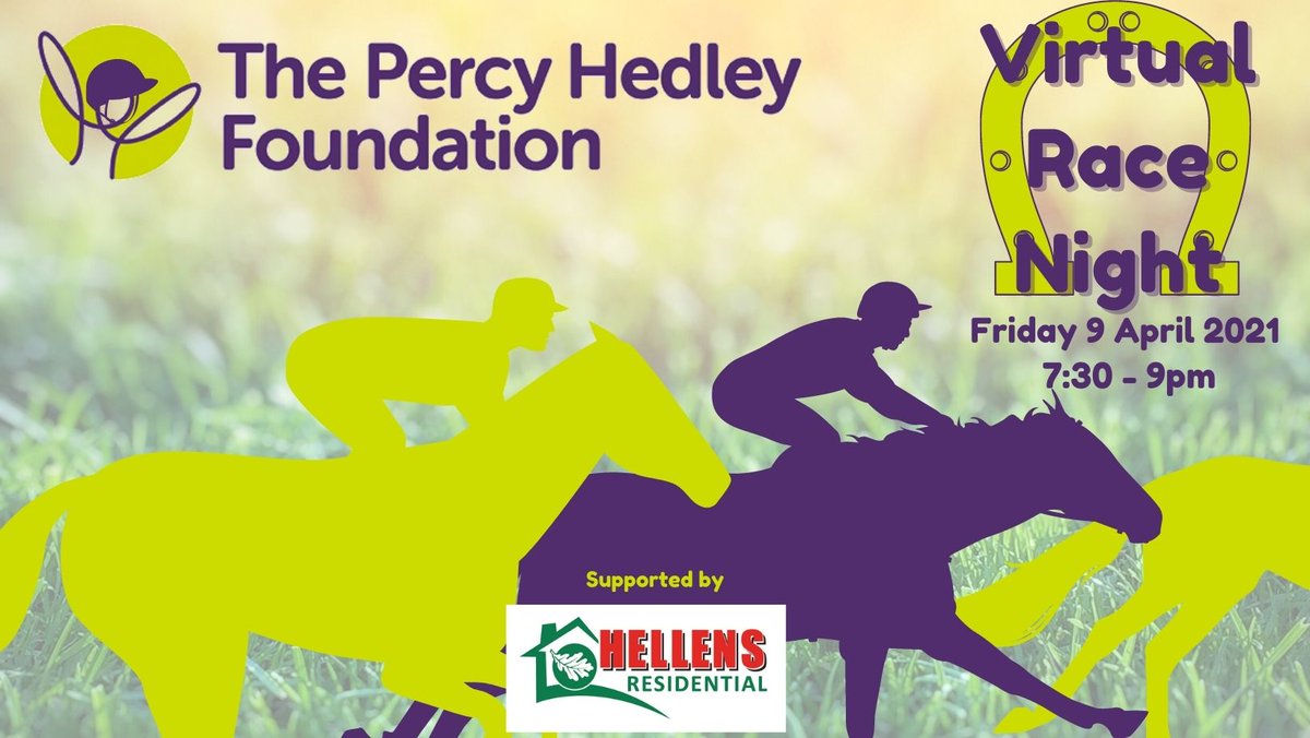 We're delighted to invite our supporters to our first ever Virtual Race Night!!  Why not sign up for an evening of light hearted fun whilst supporting disabled people in the North East.  Supported by Hellens Residential. Tickets cost £10🐎 ow.ly/Z5lI50E3hcH