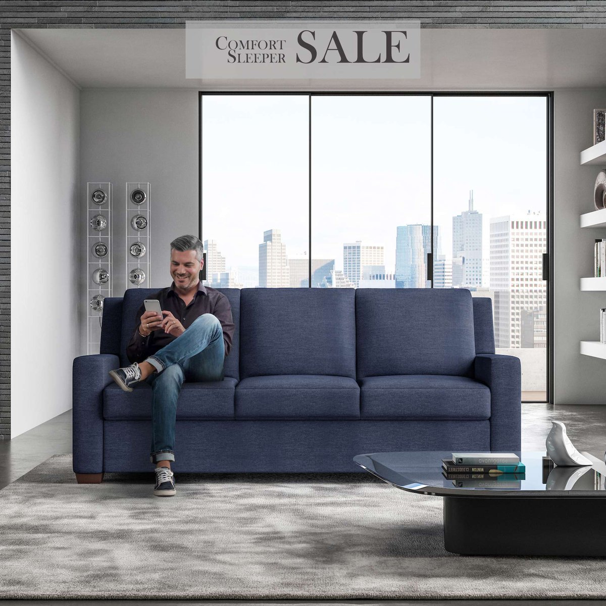 McElherans's tweet photo. When a sleep sofa looks and sits this good you don't have to hide it in a second bedroom.

The factory authorized Comfort Sleeper sale is on now. 

Your Rooms.  Your Style.  Your Story. https://t.co/AT3sLwqCC2