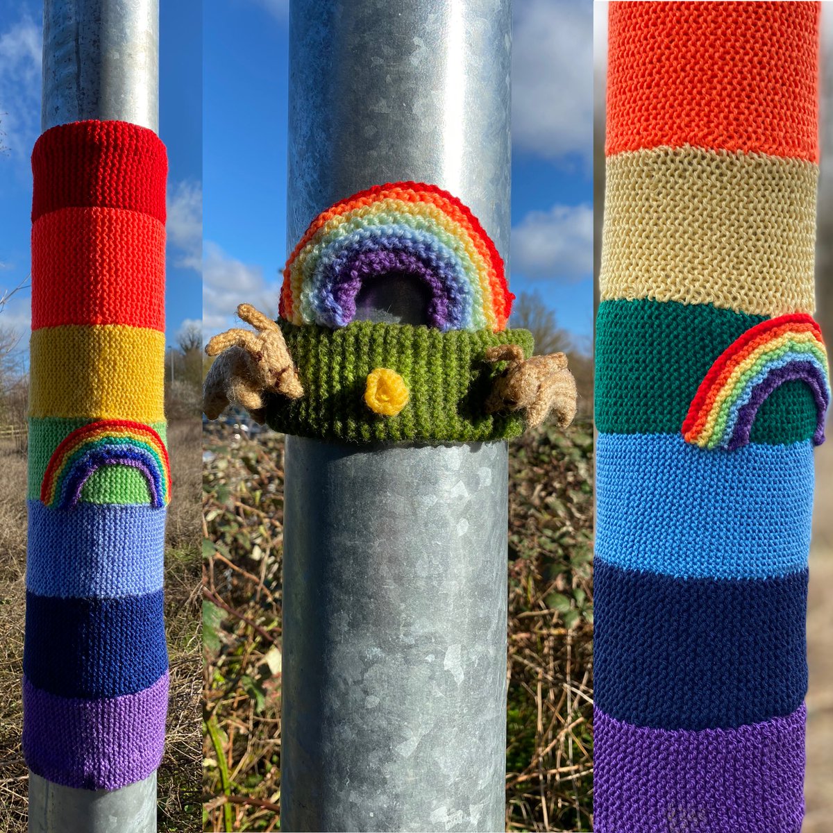 Cat_Gregory_OT's tweet photo. Grateful for my walk to work this morning, blue sky and these lovely rainbow 🌈 lampposts ⁦@ArthurRankHouse⁩ #mindfulmarch ⁦@actionhappiness⁩ https://t.co/UHGGlSOVnH