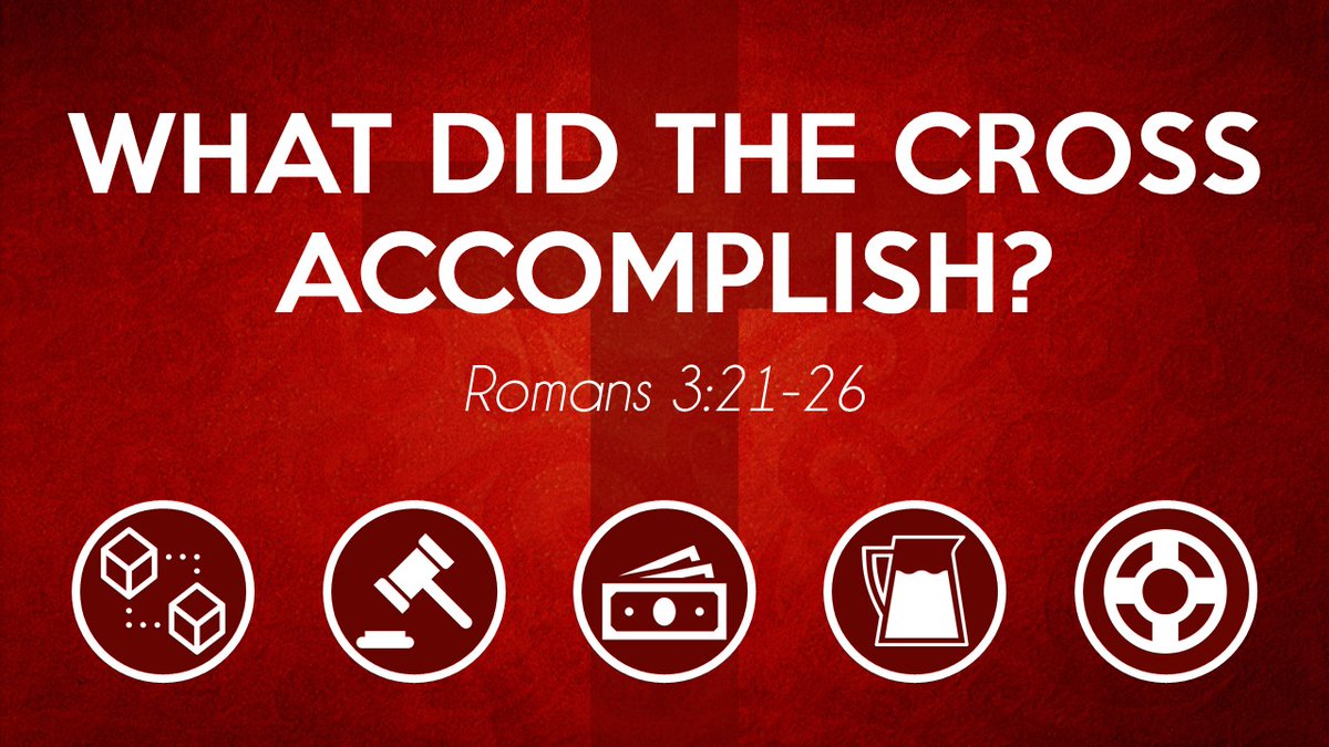 FirstMoultrie's tweet photo. Sunday, Pastor Matt shows us in Romans 3 how much the cross has done for us. It wasn't just a moment in time where a man was simply executed. It was planned from our Heavenly Father to achieve these five things! Join us at 8:15 and 10:30 on Sunday to learn more. #WorshipWithUs https://t.co/CrSwnwaF1D