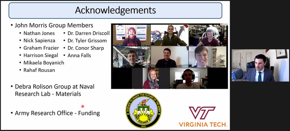 JMorrisLabVT's tweet photo. Congratulations to group member Andrew Maynes on his EXCELLENT internal seminar this week! https://t.co/gaiJk1lfk8
