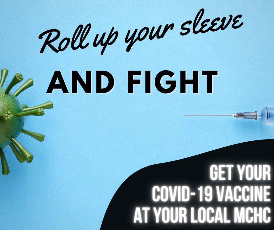 Roll up your sleeve AND join the FIGHT against this virus!💉🦠

Get your COVID-19 Vaccine now!
If you are a Kentucky resident, included in Phases 1a, 1b, and 1c, and would like to schedule your appointment for the COVID-19 Vaccine, please call your local MCHC Clinic today!