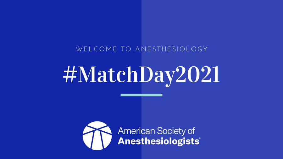 Happy #MatchDay2021 !! We are VERY excited to meet the next group of residents that will be joining our <a href="/MayoAnesthesia/">Mayo Clinic Department of Anesthesiology</a>  program  #residency #AnesthesiaMatch2021 #education