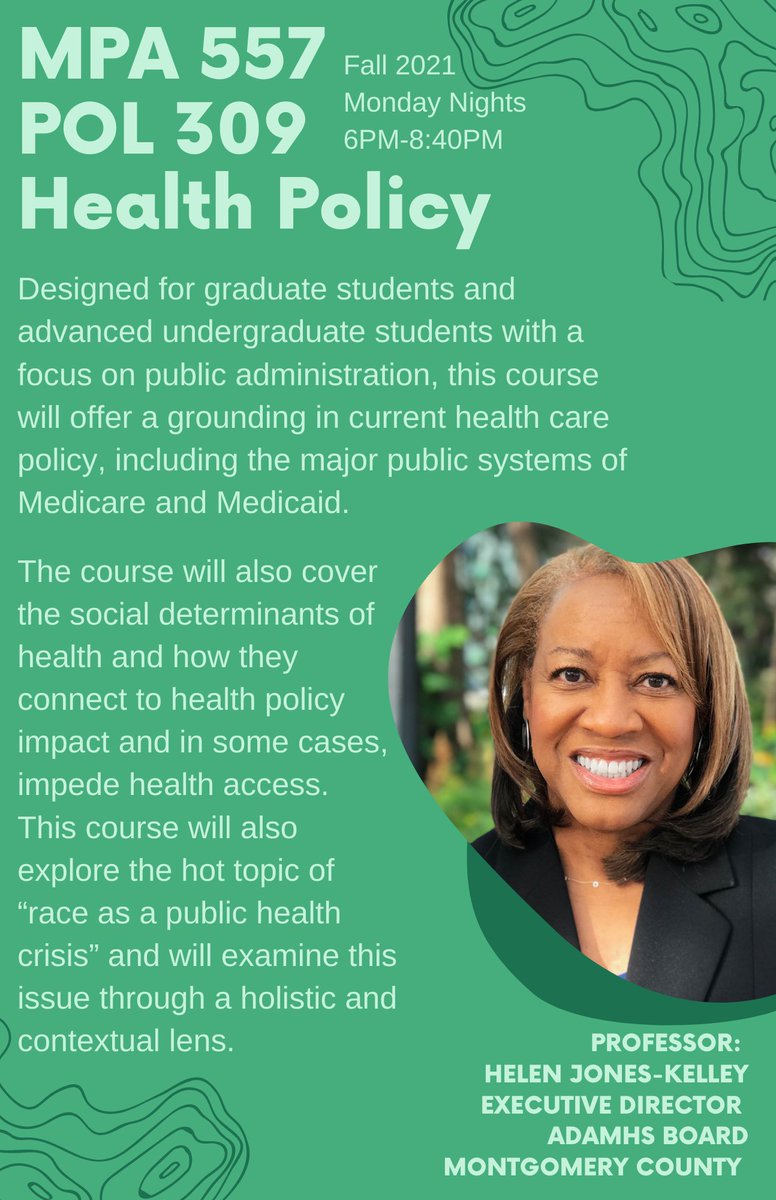 UD Political Science (@udaytonpol) on Twitter photo With the recent pandemic, even more <a href="/univofdayton/">University of Dayton</a> #students are interested in #HealthPolicy. Are you? If so, you'll find the MPA 557/POL 309 course highly relevant. This year, Helen Jones-Kelley (Executive Director of the ADAMHS Board) will serve as our adjunct professor. With the recent pandemic, even more <a href="/univofdayton/">University of Dayton</a> #students are interested in #HealthPolicy. Are you? If so, you'll find the MPA 557/POL 309 course highly relevant. This year, Helen Jones-Kelley (Executive Director of the ADAMHS Board) will serve as our adjunct professor.