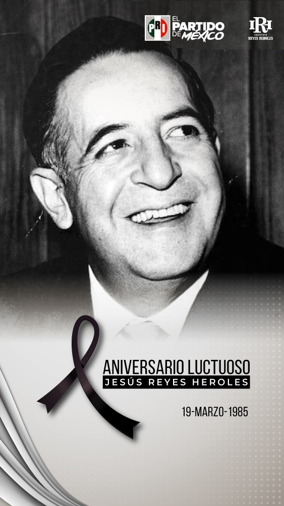 CanatlanMx's tweet photo. 36 aniversario luctuoso de Don Jesús Reyes Heroles
#SomosReyesHeroles

@PRI_Nacional @alitomorenoc
@caroviggiano @EnriqueBenitezO
@CDE_PRI_Durango @IRHnacional
@IRHDurango https://t.co/f0E3LtIA5m