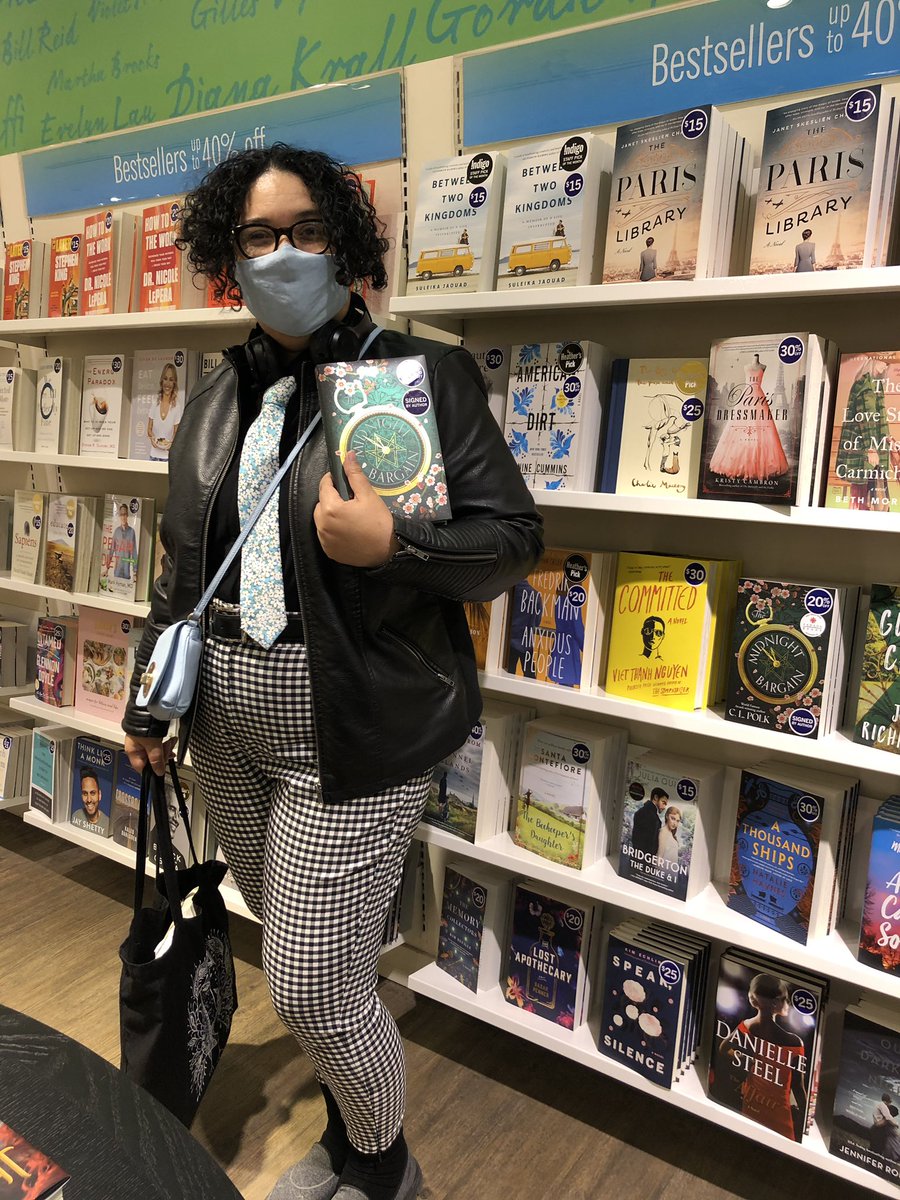 IndigoTheCore's tweet photo. Author C.L. Polk came into the store yesterday and signed copies of The Midnight Bargain! #indigospirit #canadareads #atthecore #coreshopping https://t.co/rfflROaxOe