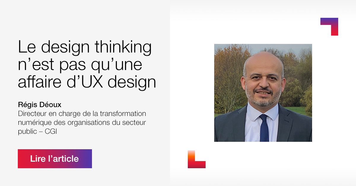 CGI_FR's tweet photo. #1 Puissant levier de transformation, le #DesignThinking adresse tous les défis de l’#ActionPublique d’aujourd’hui.

Débarrassez-vous de cette idée reçue avec notre expert Régis Déoux 👉 https://t.co/c1qcdNnuMh https://t.co/LozsdaApJa