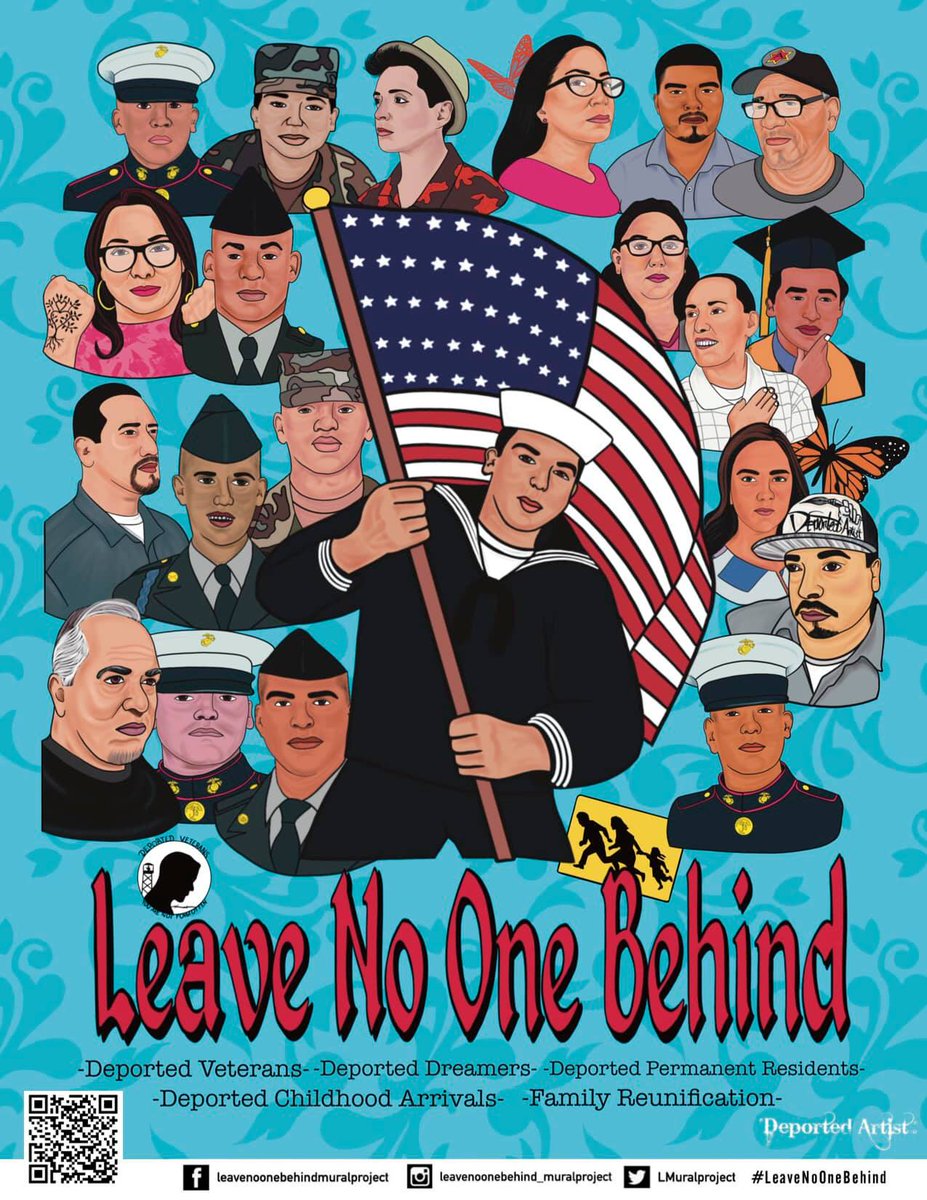 occupy_JAX's tweet photo. Please help us DELIVER a clear message to the Biden Administration, to bring our DEPORTED VETERANS HOME. Support the Deported Veterans DC, Mural installation.

https://t.co/rZK0pHRWu4

TIME TO MAKE NOISE!
LEAVE NO ONE BEHIND! https://t.co/3das5ddDsB
