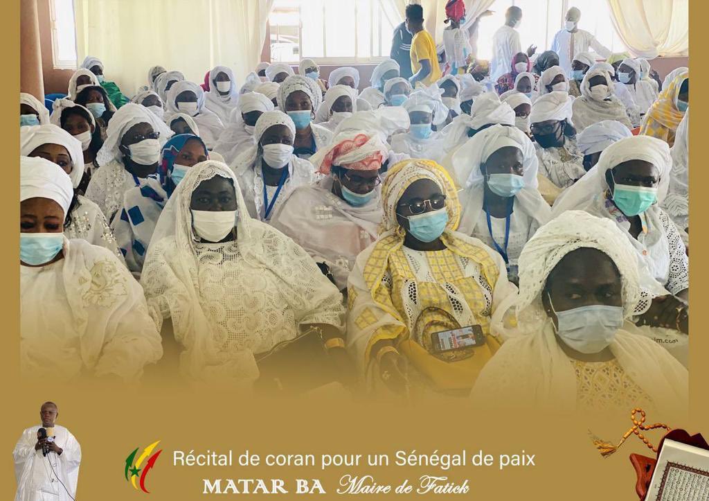 _MatarBA's tweet photo. *En direct de Fatick*

J’ai tenu en ce jour du Vendredi 19 Mars 2021 à 9h un récital de coran pour la paix au Sénégal.
Que la paix règne au Sénégal.

#matarba🇸🇳 https://t.co/YhsDzmVqGm