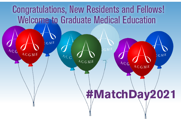 acgme's tweet photo. The #ACGME congratulates the next generation of doctors on the next phase of your careers! Welcome to #GME! #MatchDay2021 #MedEd https://t.co/jwHJryQ008