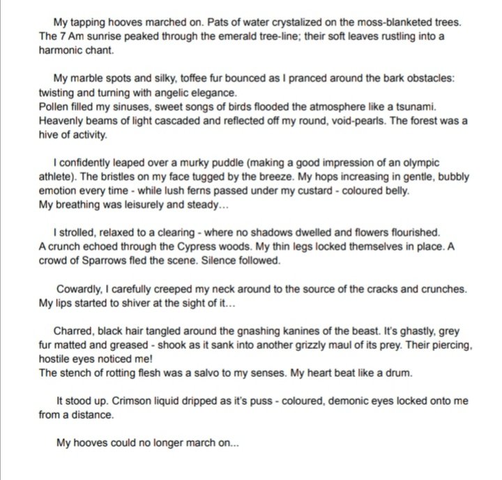 What a wonderful narrative from one of our Y11 students! #writing #narrative #aqa #creativewriting