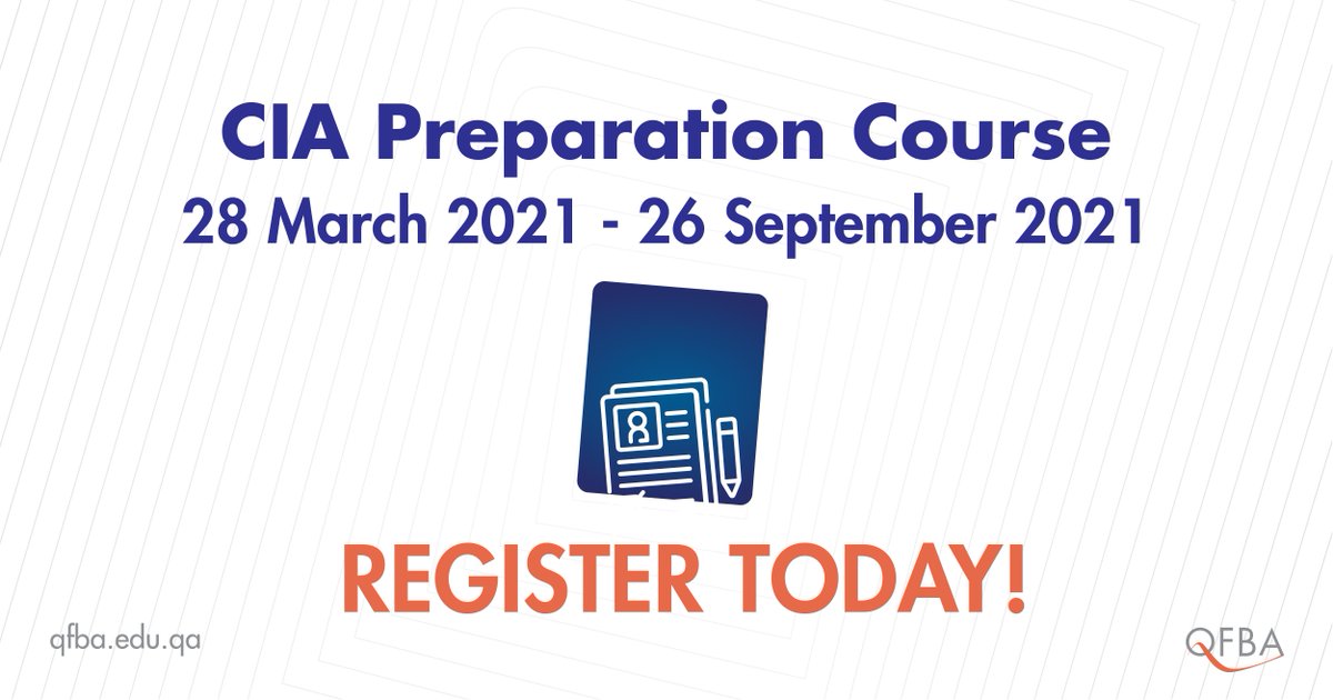 QFBAcademy's tweet image. Prepare and practice to get the only globally accepted certification for internal auditors!
Contact us through WhatsApp at 55772225 or visit our website. Link in bio

#qatarbusiness #qfbacademy #qatardevelopment #ciaprogram #auditprogram