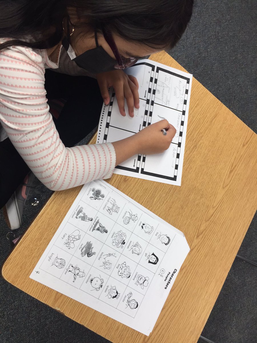 franmax29's tweet photo. It’s  a narrative writing day! Students so engaged with movie scripts! “This makes writing so fun Mrs. Max.” Love Nancy Fetzer strategies @FallbrookStem https://t.co/KnFl1P7ob2