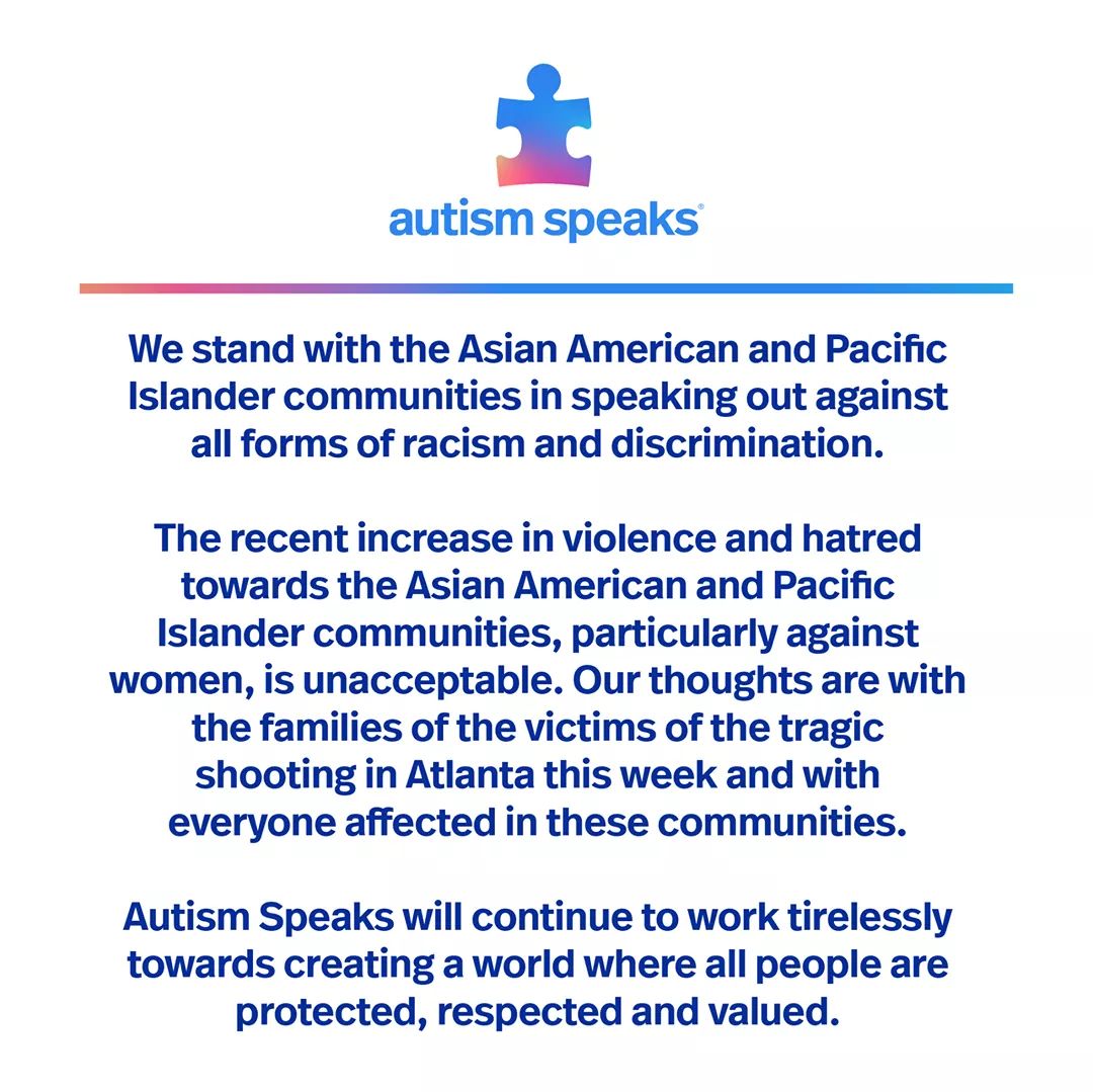 We stand with the Asian American and Pacific Islander communities in speaking out against all forms of racism and discrimination. 

The recent increase in violence and hatred towards the Asian American and Pacific Islander communities, particularly against women, is unacceptable.