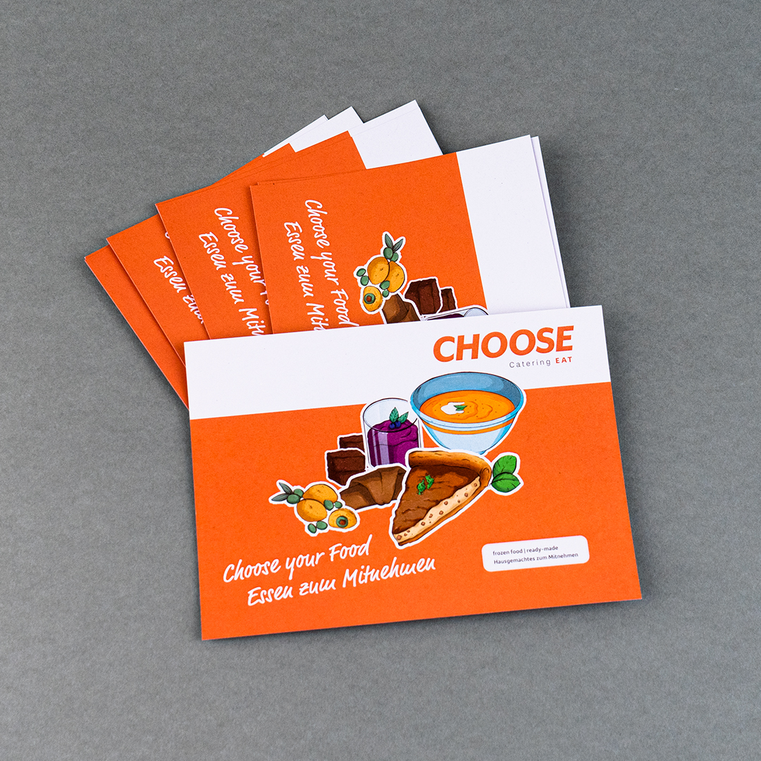 Essen zum mitnehmen im CHOOSE-Shop Basel.

#food #choosebasel #flyer #etiketten #takeaway #print #digitaldruck