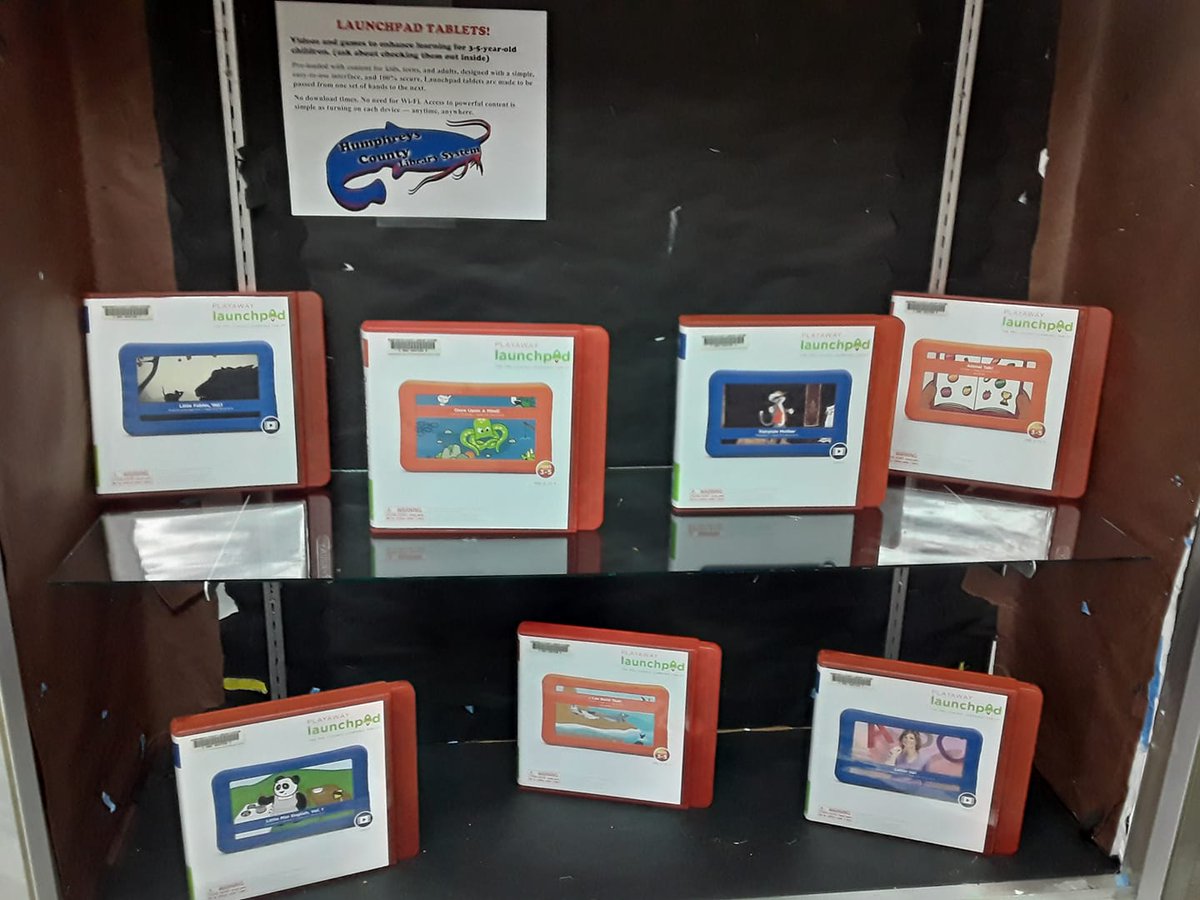 Launchpad tablets for 3-5 year old children to enhance learning available now at your library in Belzoni!
Pre-loaded with content - simple, easy-to-use interface, and 100% secure
No download time. No need for Wi-Fi. Access to powerful content is simple as turning on each device