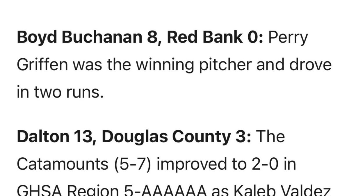 Good 8-0 team win against Red Bank