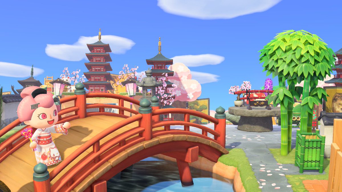 Haruka Hot Spring Town Da 3685 5223 4556 あつ森 Acnhdesign あつまれどうぶつの森 Animalcrossing あつ森レイアウト あつ森写真部 サンリオ家具 Acnh Animalcrossingnewhorizons あつ森マイデザイン 夢番地 Amiibo