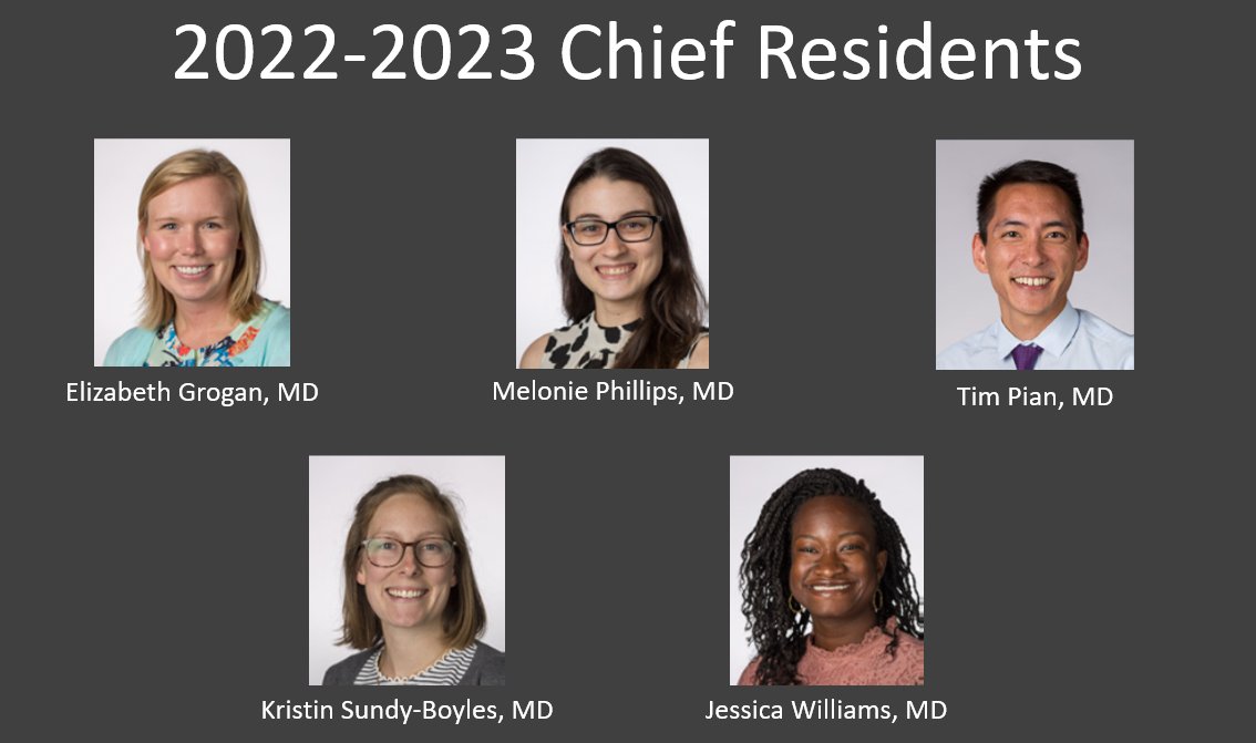 Congratulations to our new chief residents selected for 2022-2023! What a day! #chiefresidents